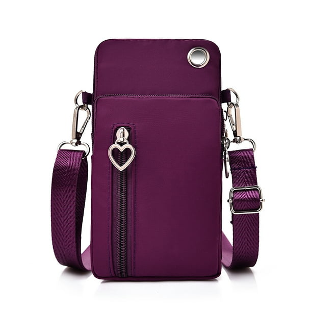 Bolso bandolera unisex, bolso de hombro impermeable con bolsillo en efectivo Irfora borgoña