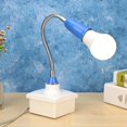 thumbnail image 3 of 5 Uds E27 Soporte LED Enchufe Lámpara Extensión Flexible Universal (azul), 3 of 9