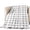 White, variant on Brown Gingham Quilted Comforters Cooling Blanket Oversized King Size, Modern Minimalist White Line Grid Points Checkered Cold Comfort for Hot Sleepers Lightweight Air Conditioning Quilt Blanket
