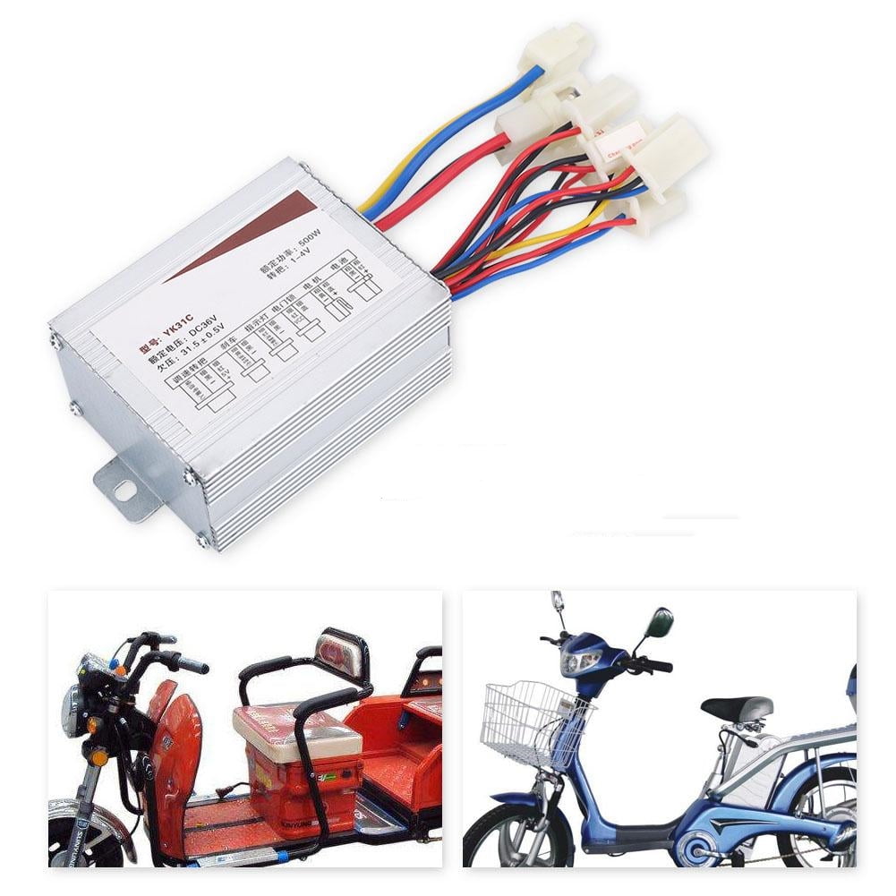 36V 500W Brushed Motor Controller Aluminium Alloy Speed Control Box for Electric Bicycle Scooter E-Bike 