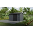 thumbnail image 3 of Keter Newton Plus 7.5x13 ft. Durable Resin Outdoor Storage Shed With Heavy Duty Floor and Locking Door, Grey, 3 of 4