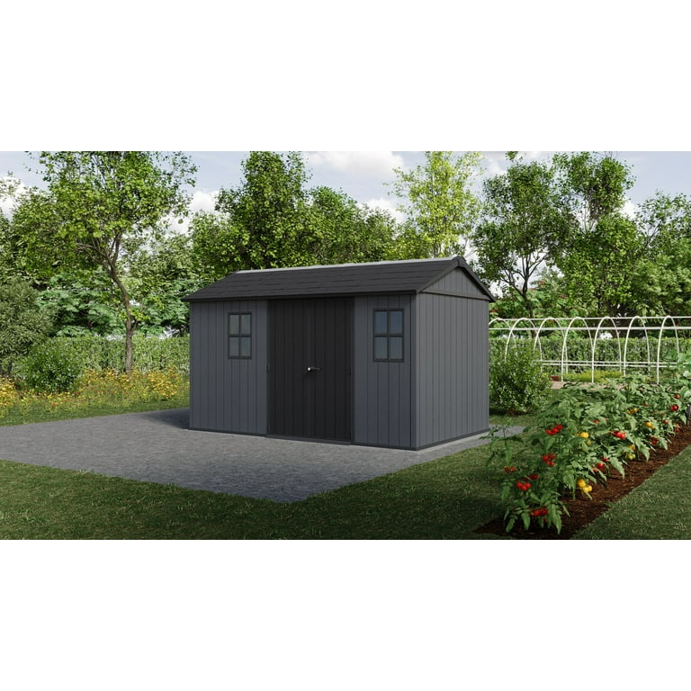 Keter Newton Plus 7.5x13 ft. Durable Resin Outdoor Storage Shed