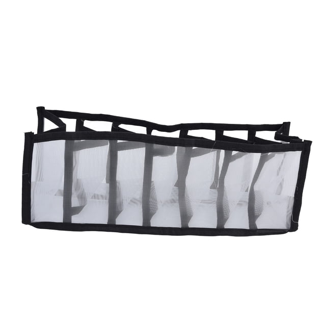 Foldable Drawer Organizer, Underwear Storage Box Multiple Cells Multi Purpose Mesh Design Breathable Drawer Divider for Panties Socks