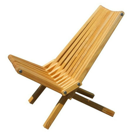 GloDea Xquare X36 Foldable Wooden Patio Lounge Chair