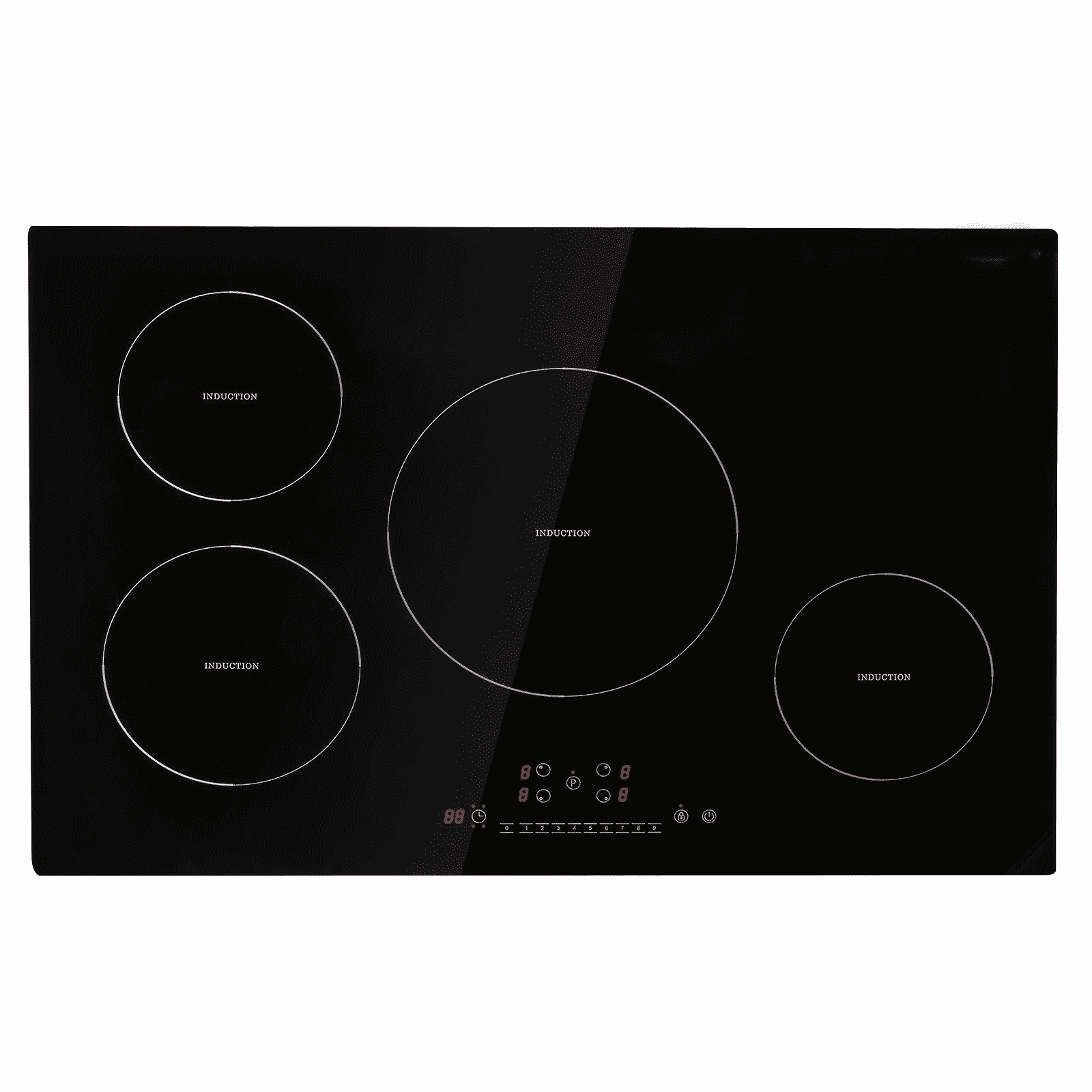 Electric Cooktop 30 Inch, 4 Burners Induction Stove Top 7500W, Built-in Magnetic Cooktop with LED Touch Control, 9 Heat Settings, Child Lock & Overheat Protection