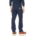 thumbnail image 2 of Carhartt Flame-Resistant Rugged Flex Relaxed Fit Canvas Five-Pocket Work Pants (Mens, Navy, 34, 36), 2 of 2