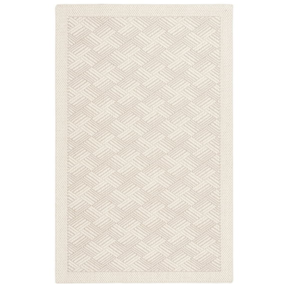 SAFAVIEH Palm Beach Clover Geometric Area Rug, Ivory, 5' x 8'