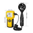 thumbnail image 2 of Wind Speed Sensor Digital Anemometer Air Volume Measure Instrument Handheld Tester, 2 of 6
