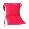 thumbnail image 3 of Cojín para silla con respaldo, ligero, antideslizante, suave, ergonómico, para silla Rosa Rojo, 3 of 9