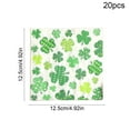 thumbnail image 3 of Fasiaou 20PCS St. Patrick’s Day Shamrock Napkins, Disposable Paper Napkins with Green Clover Design for Irish Parties, St. Paddy’s Day, Spring Events, and Festive Table Decorations,As Show, 3 of 6