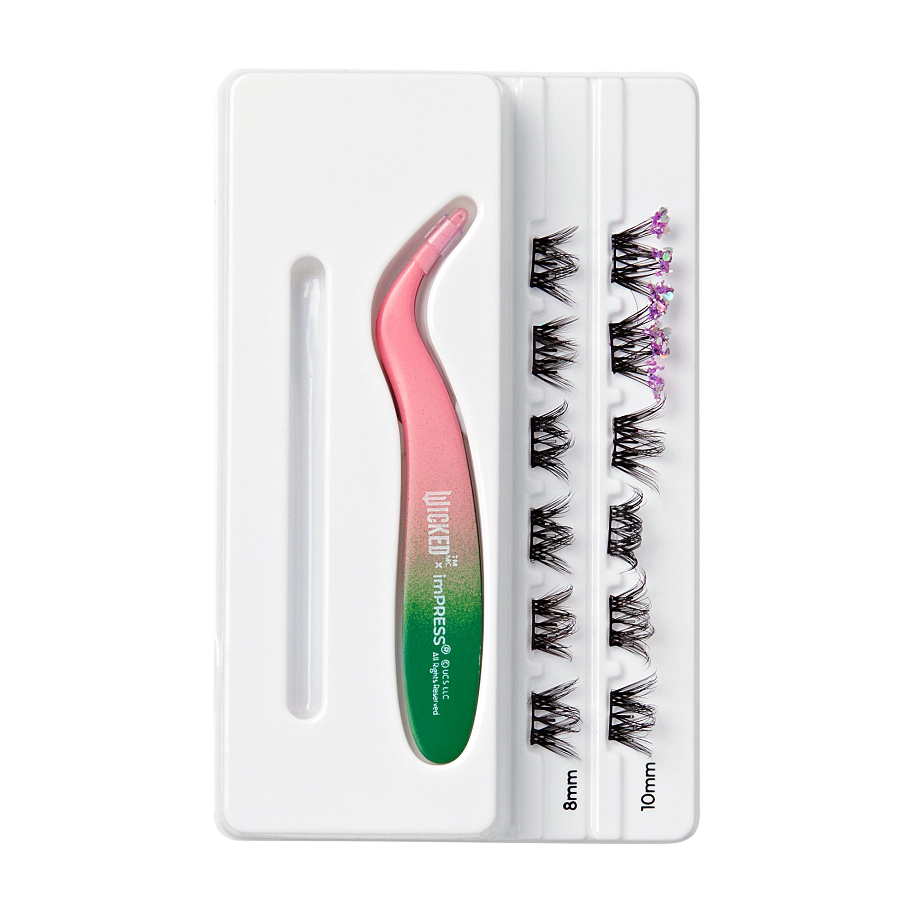 Kiss Lash - Wicked - Impress - Forever My Friend - 12 Cluster - No Glue Need - Kit