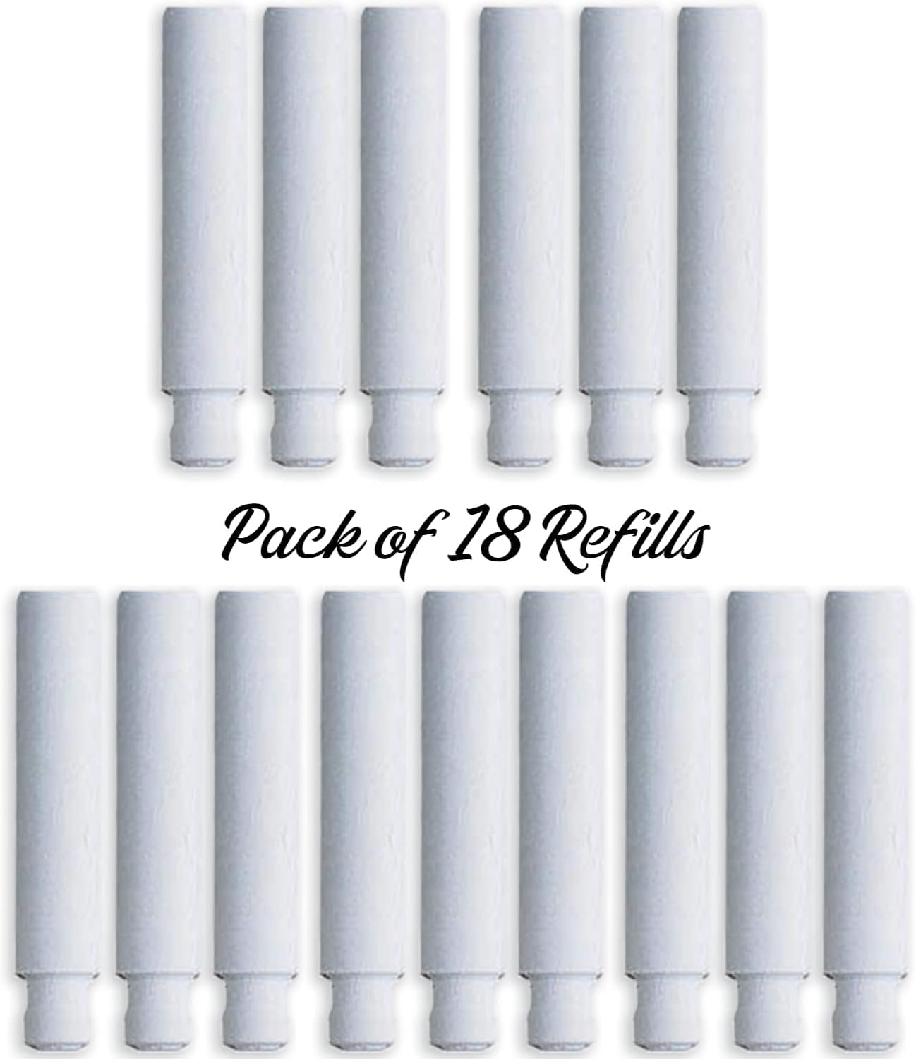 Twist Erase Refill Erasers - Pack of 18 Latex Free Refills for Twist Eraser Mechanical Pencils