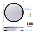 thumbnail image 6 of Modern Dimmable 15" LED Ceiling Light, Adjustable 5 Color Temperature, Energy-Efficient Fixture, Matte Black Metal Frame, 2700K/3000K/3500K/4000K/5000K, For Bedrooms, Kitchens, Living Rooms, Offices, 6 of 10