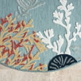 thumbnail image 5 of Laddha Home Designs 5.25' Coral Bordered Outdoor Area Throw Rug - Multicolor, 5 of 9
