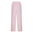 thumbnail image 6 of Kaemgyyd Womens Winter Sherpa Pants Cozy Lounge Pj Bottoms Stripe Warm Soft Fleece Plush Pajama Trousers Sleepwear, 6 of 6