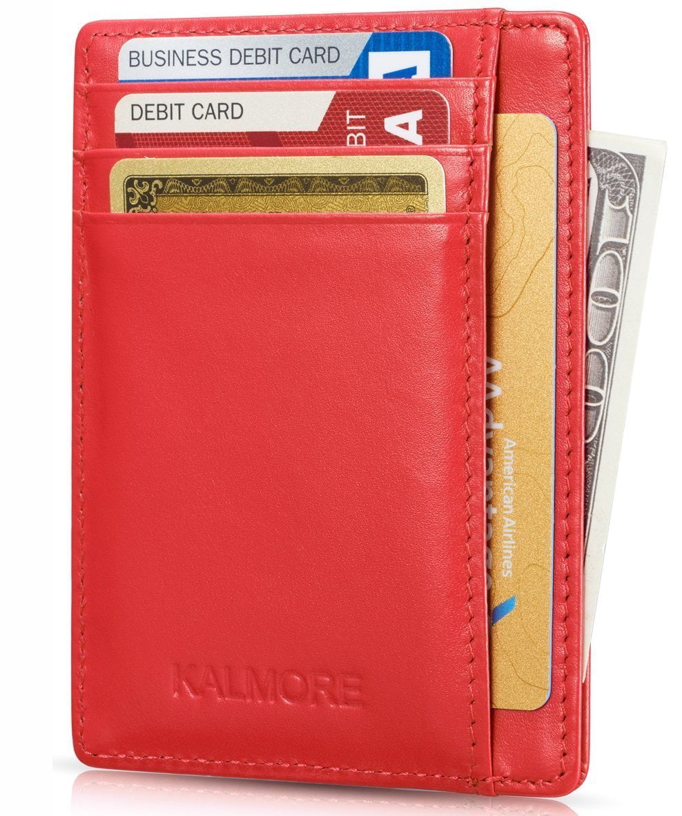 1 Womens RFID Multi Card Case Wallet Front Pocket Slim Id Holder Blocking Travel 