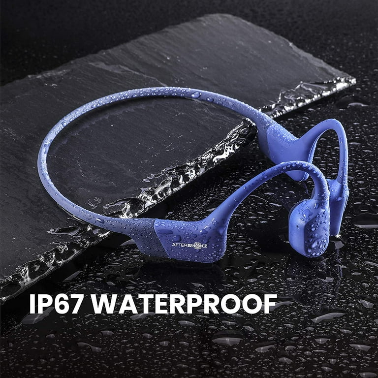 AfterShokz Aeropex Open Ear Bluetooth Bone Conduction Sports Headphones Sweat Resistant Wireless Earphones for Workouts and Running with Built in
