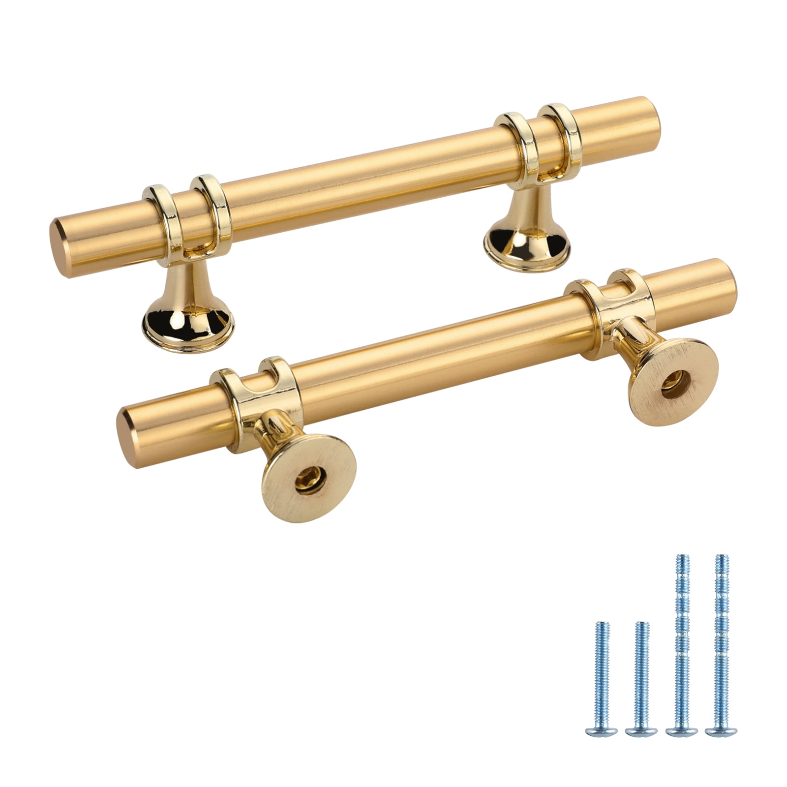 Goldenwarm 25Pack Brushed Brass Pulls Golden Drawer Pulls