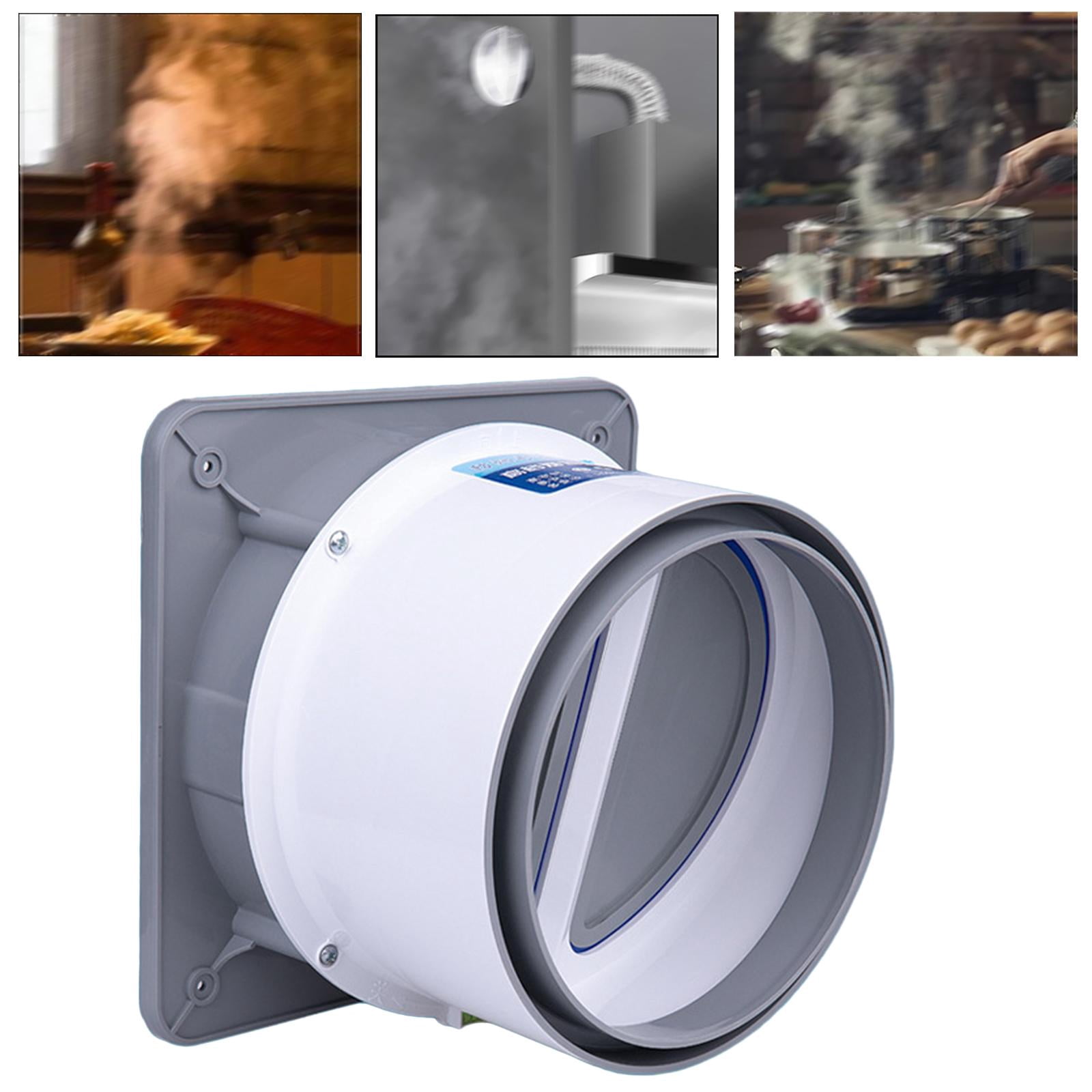 Duct Adaptor, Butterfly Check , Draft Blockers Vent Air Duct Check , Public Flue Check for Ducting Hose Gray M