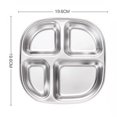 thumbnail image 6 of Joernso Stainless Steel Dinner Plate for Kids Cartoon Design Divided Tray Food-Grade Safe Durable Children Compartment Serving Snack Dishes, 6 of 8