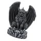thumbnail image 4 of Estatua de jardín de esculturas de guardia con lámpara de decoración al aire libre de luz solar aterrador Negro, 4 of 8