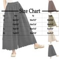 thumbnail image 3 of Womens Cotton Wide Leg Pants Drawstring Elastic Waist Casual Trendy Scalloped Hem Flowy Trouser Pants Fall Summer (XXL, Army Green), 3 of 5