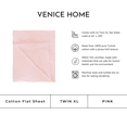 thumbnail image 4 of 100% Cotton Flat Top Sheet Only - T-Shirt Fabric Jersey Knit - Extra Soft - Wrinkle Free - Machine Washable - Easy Fit - Breathable - Comfy, 4 of 4