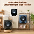thumbnail image 5 of Auertech 1.6 cu ft 120 V Gray Electric Portable Clothes Dryer, 5 of 7