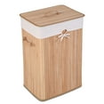 thumbnail image 1 of Costway Rectangle Bamboo Hamper Laundry Basket Washing Cloth Bin Bag Lid Natural, 1 of 9