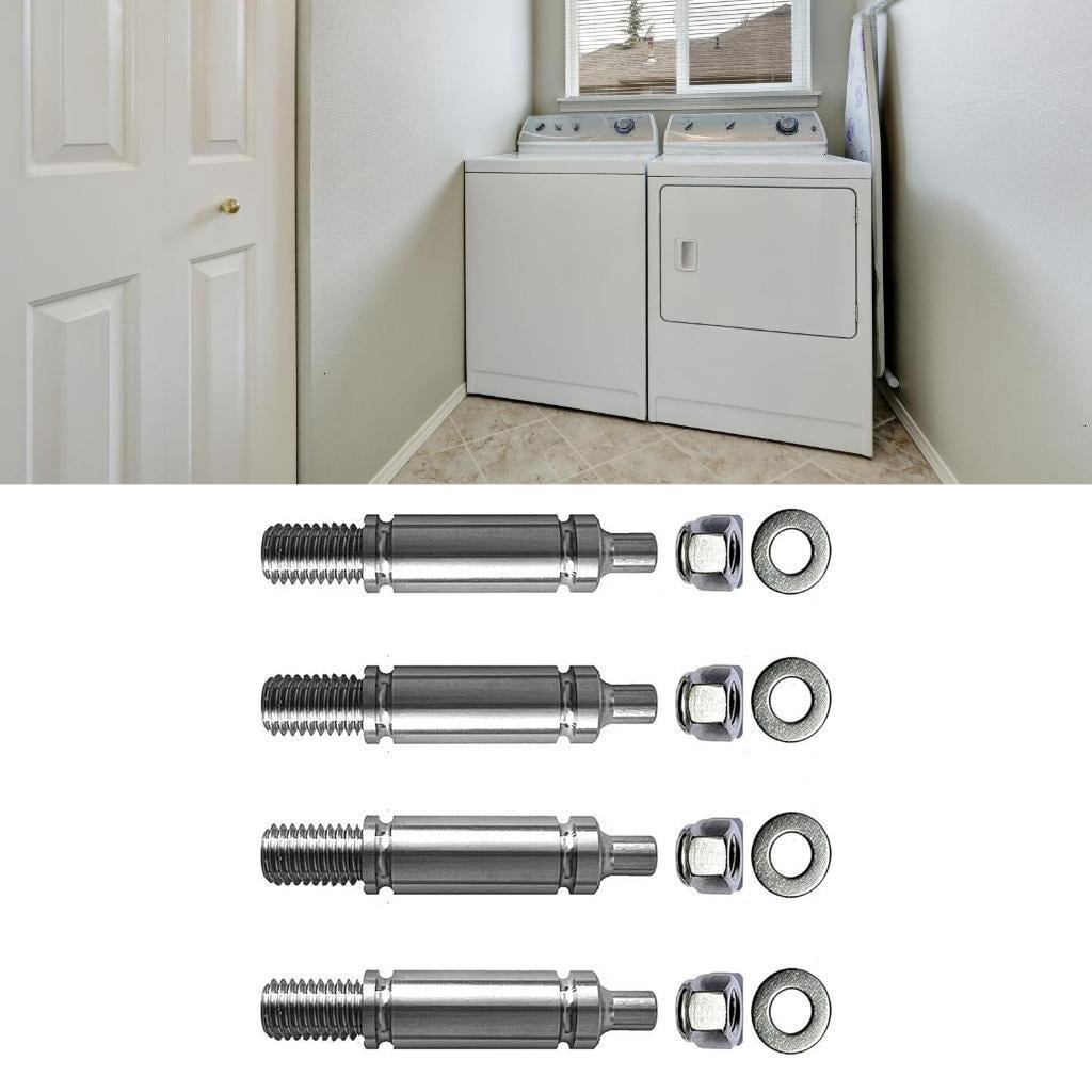 4 Pack Dryer Roller Shafts Replacement Dryer Rollers Household Dryer Maintenance Part Stainless Steel Texture