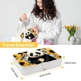 thumbnail image 5 of Panda Elegant Jewelry Box Organizer with Removable Compartment and Earring Holder - Portable PU Leather Storage Case, 5 of 6