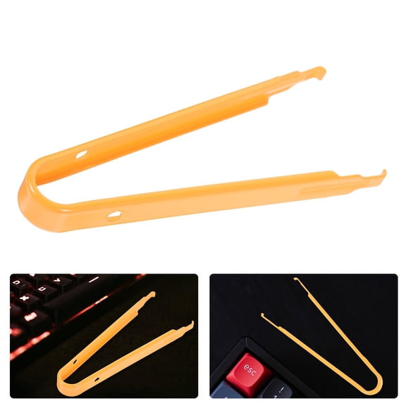 Soimiss Yellow Mechanical Keyboard Key Remover Tool Lightweight Stainless Steel for Keyboard Repair