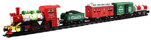 all aboard by battat christmas animated train set