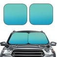 thumbnail image 2 of Vsdgher Teal Turquoise Print Car Windshield Sun Shade, Reflective Sunshade Window Sunshade Sun Visor Protector Fit for Cars,Trucks,SUVs-Medium, 2 of 6