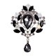 thumbnail image 2 of Broches de diamantes de imitación, broche de cristal, accesorios de disfraz, joyería, broche para mujer, Pin decorativo para cárdigan, camisa, ropa Negro, 2 of 8