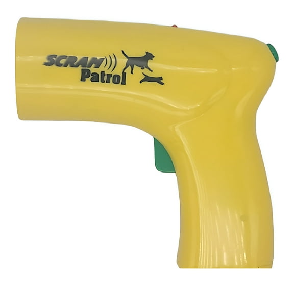 GJX Animal Protection Scram Patrol Ultrasonic Dog Repeller Chaser Stop Barking Yellow Color
