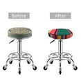 thumbnail image 5 of Bingfone12 Inch Padded Round Bar Stool Cover Cushion With Elastic Fabric Round Chair Seat - Vertical Stripes, 5 of 7