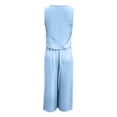 thumbnail image 5 of Two Piece Sets for Women Summer Outfits Round-Neck Sleeveless and Long Pants Casual 2PC Sets, 5 of 5