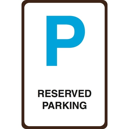 Aluminum Metal Reserved Parking Print Street Garage Parking Lot Office Business