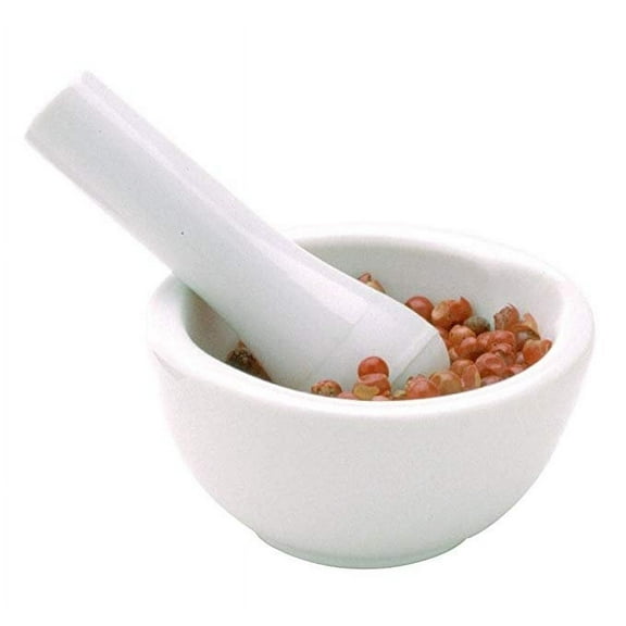 Norpro White Ceramic Mini Mortar and Pestle 2 oz