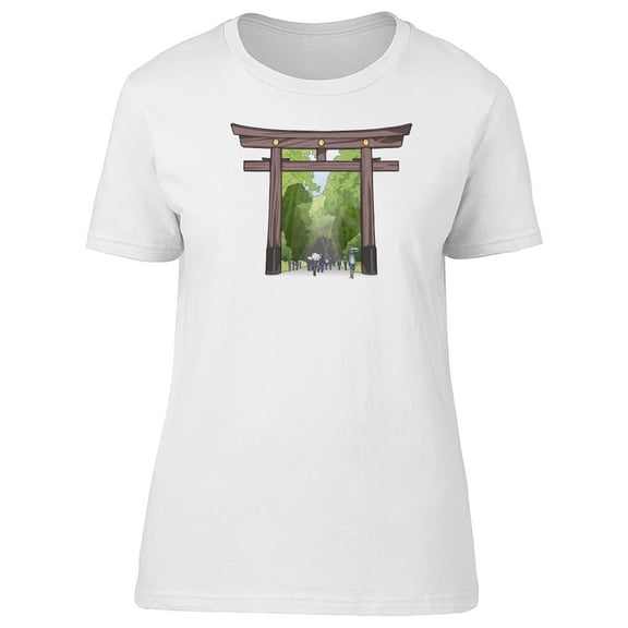 Cool Japanese Shrine Gate T-Shirt Women -Image by Shutterstock, Female XX-Large