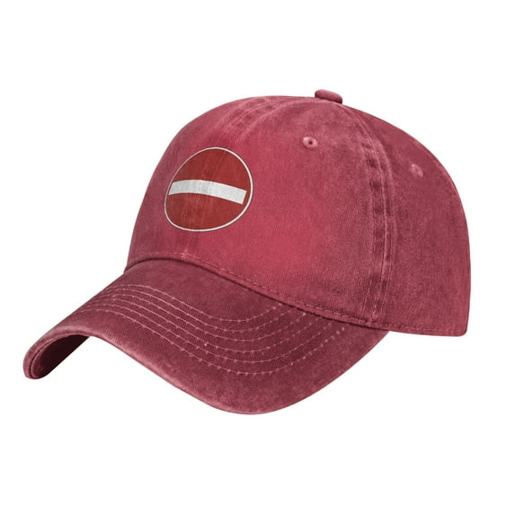 ZICANCN No Entry Sign Adjustable Baseball Cap Women , Hats for Men Adult Washed Cotton Denim Baseball Caps Fashion