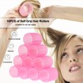 thumbnail image 2 of Mixfeer Hair Rollers Self Grip Salon Hairdressing Curlers DIY Curling Tool 10 Packs Red, 2 of 6