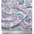 thumbnail image 1 of Soimoi Cotton Duck Fabric Flower Artistic Decor Fabric Printed Yard 56 Inch Wide, 1 of 1