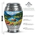 thumbnail image 2 of Yatskia Fishing Urns For Human Ashes Adult Female & Male, Small Keepsake Urns For Human Ashes, (Monar 10 Inch and 3 Inch), 2 of 8