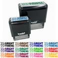 thumbnail image 1 of Bright Thinking Christmas Lights Teacher Student School Self-Inking Rubber Stamp Ink Stamper - Yellow Ink - Large 2-3/4 Inch, 1 of 7