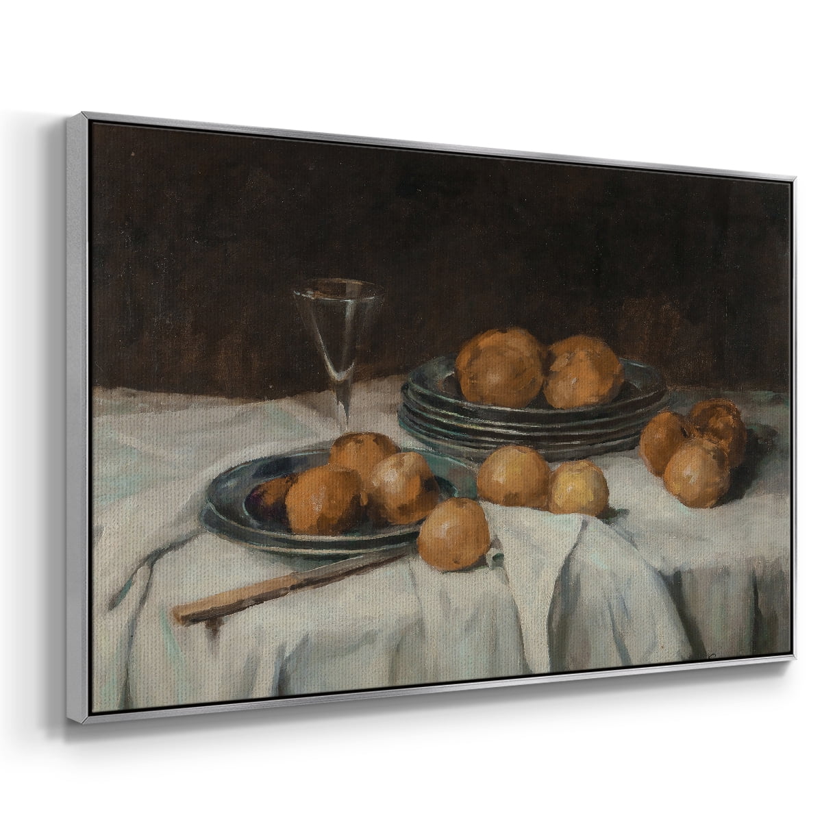 Vintage Botanical Print-LXXIV By Wexford Home Framed in Silver Wood Gallery Wrapped Canvas 25 in. x 37 in.