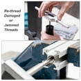 thumbnail image 6 of Uxcell M24 x 1 Alloy Tool Steel Taper/Bottom Screw Thread Taps Metric Hand Tap Set 1 Pair, 6 of 6