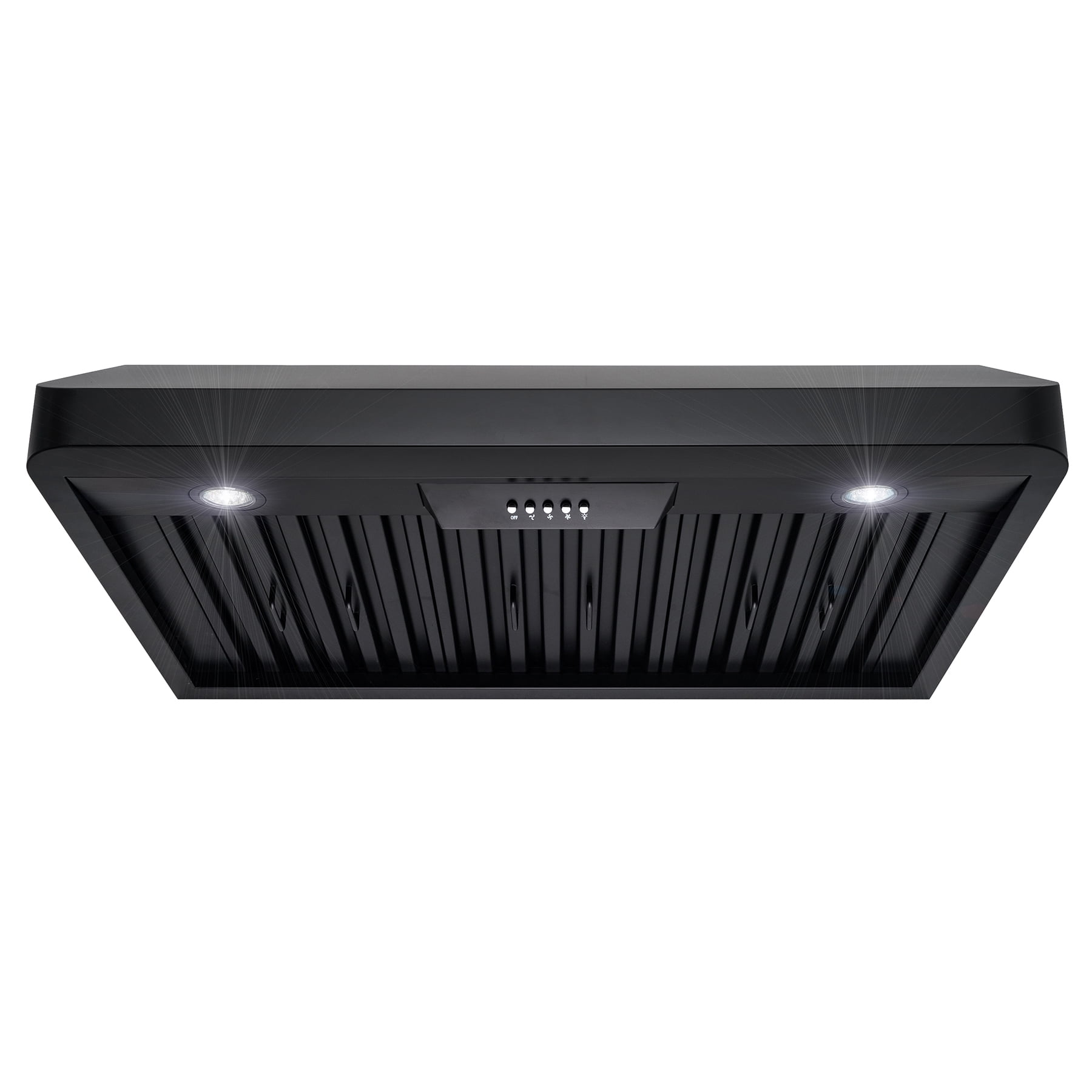 AKDY RH0350 36" Under Black Painted Stainless Steel Push Panel