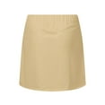 thumbnail image 5 of YUEJUIR Womens Skort Womens Casual Solid Tennis Skirt Yoga Sport Active Skirt Shorts Skirt Skorts For Women Plus Size Skirt (Khaki,S), 5 of 6
